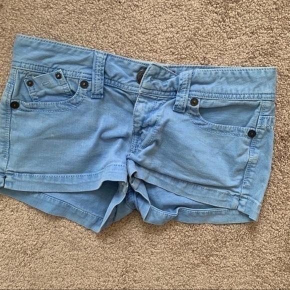 Guess Jeans Baby Blue Short Shorts Size 29 - Picture 2 of 7